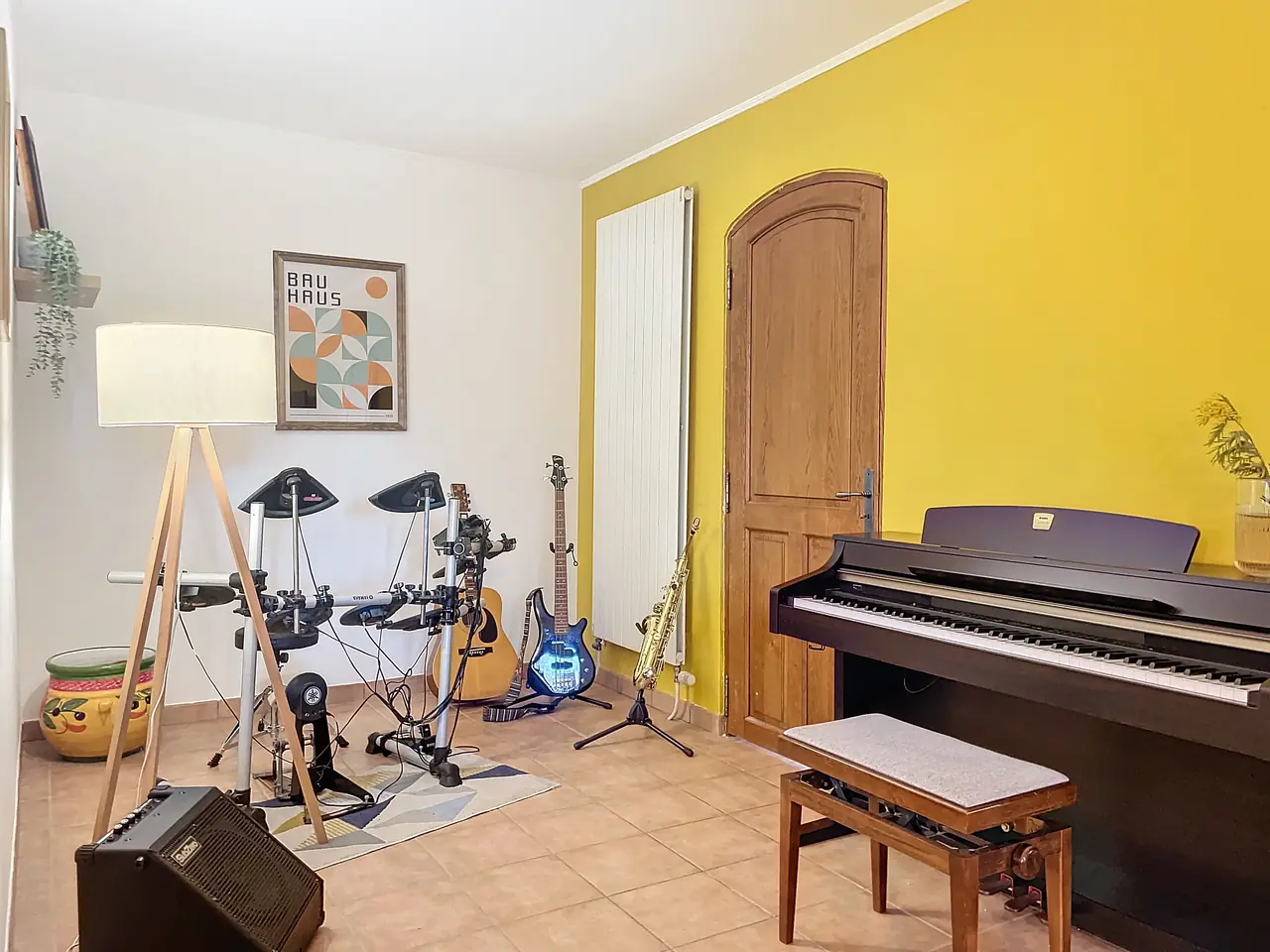 Le coin musique et ses instruments
